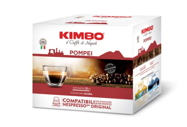 Kimbo Pompei 100 capsule compatibili con Nespresso