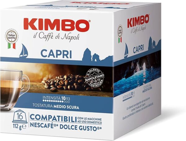 Kimbo Capri da 16 capsule compatibile dolce gusto